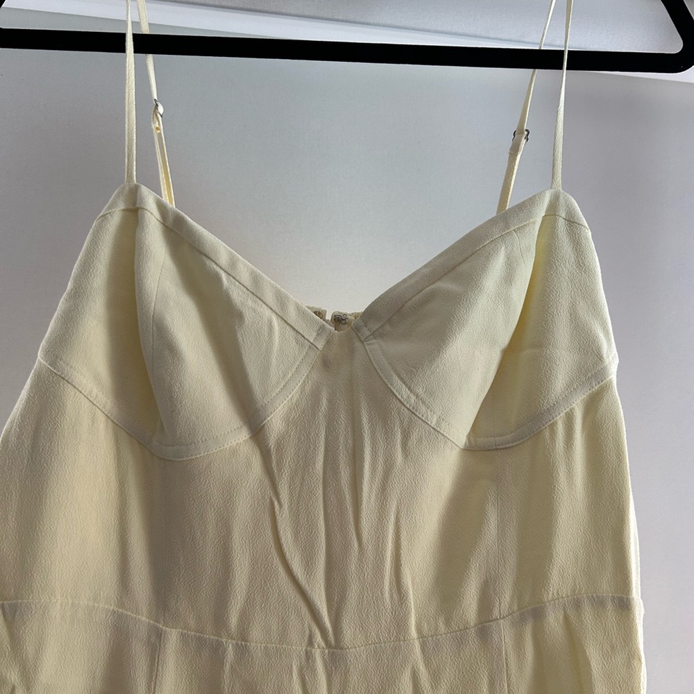 NWT Butter Yellow Aritzia Viola Midi Dress - Picture 3 of 6